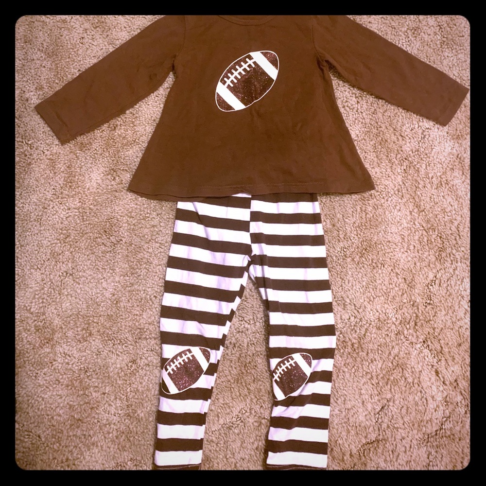 Sparkly football outfit